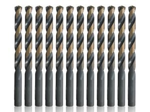DRILL BIT M2 HIGH SPEED STEEL BLACK & GOLD 1/4"x4"