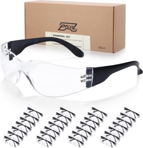 SAFETY GLASSES CLEAR ICE WRAPAROUND