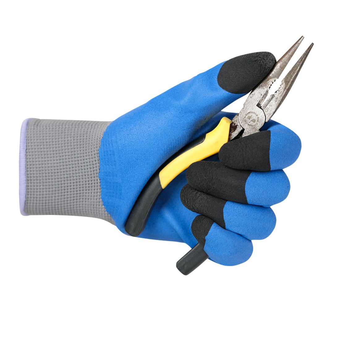 GLOVES LATEX FOAM COATED W/ FINGER REINFORCEMENT 13GA, 50 GMS | (PAIR) - Image 2