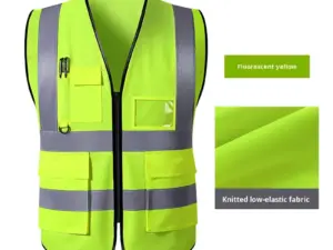 SAFETY VEST LIME GREEN CLASS II HIVIZGARD™ SOLID FRONT & MESH BACK W/ FRONT + BACK LOGO – MED/LARGE/XLARGE/2XLARGE