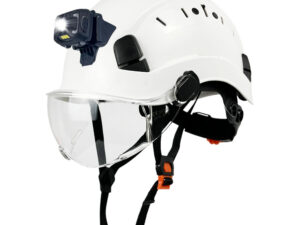SAFETY HELMET TYPE II W/ CHIN STRAP, CLEAR VISOR/FACE SHIELD & CUSTOMIZE LOGO